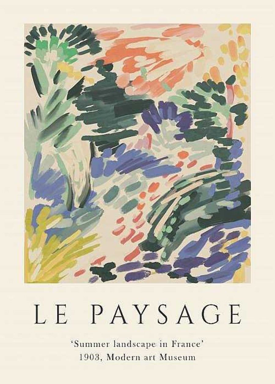 Maison & D Coration French Blossom Affiches, Posters D Co | Affiche 50X70 - Le Paysage - Exhibition Art