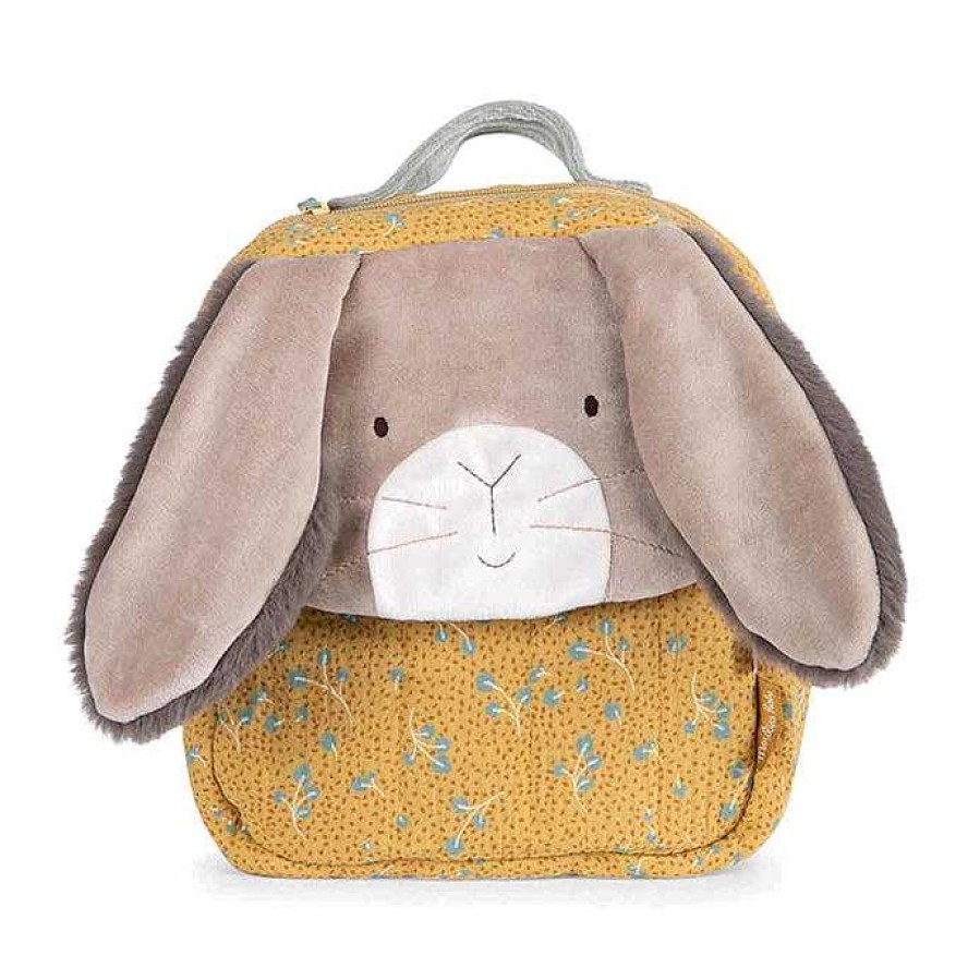 Kids Moulin Roty Cartables | Sac Dos Lapin Ocre Moulin Roty