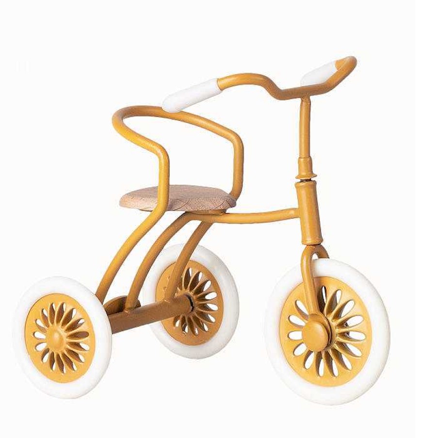 Kids Maileg Jouets D'Imitation | Abri Tricycle Et Souris - Ocher