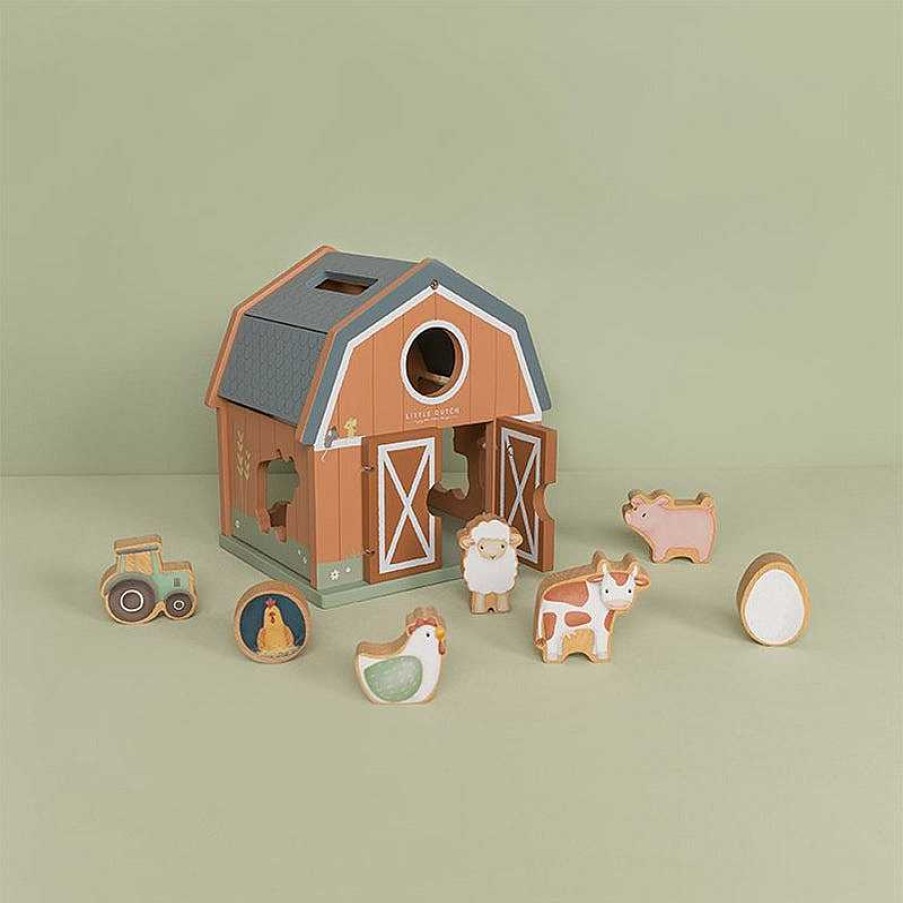 Kids Little Dutch Jouets D' Veil | Boite Formes Little Farm - Little Dutch