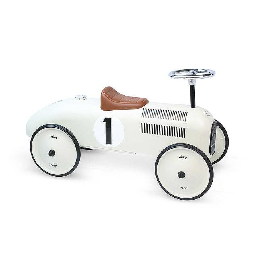 Kids Vilac Bateaux, Voitures, Trains | Porteur Voiture Vintage Blanc - Vilac