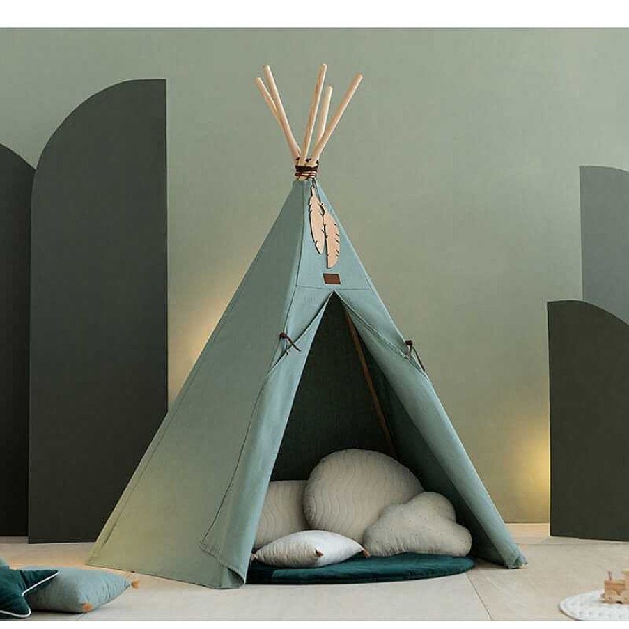 Kids Nobodinoz Cabanes & Tipis | Tipi Nevada Eden Green - Nobodinoz