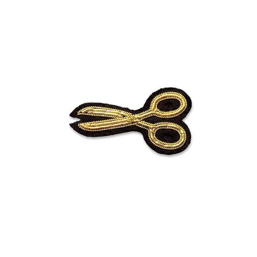 Femmes Macon et Lesquoy Broches & Pin'S | Broche Brod E - Golden Ciseaux - Macon Et Lesquoy