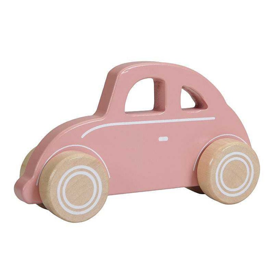 Kids Little Dutch Jouets Co-Responsables | Voiture En Bois - Rose