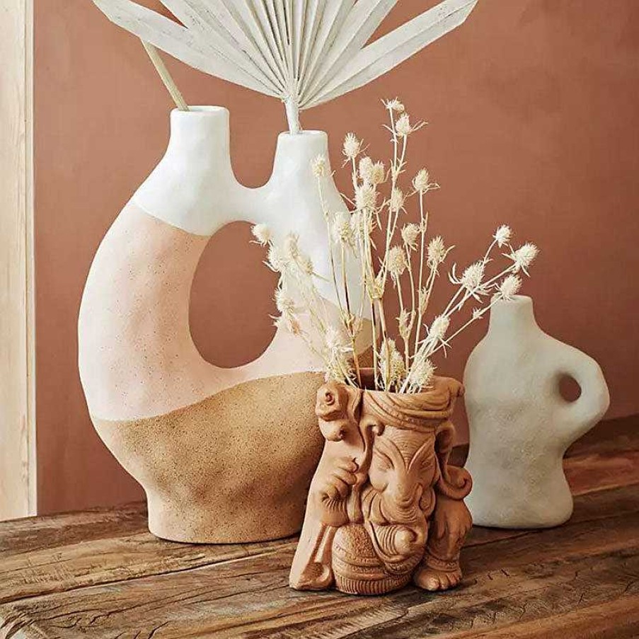 Maison & D Coration Madam Stoltz Vases | Madam Stoltz - Vase En Gr S Beige