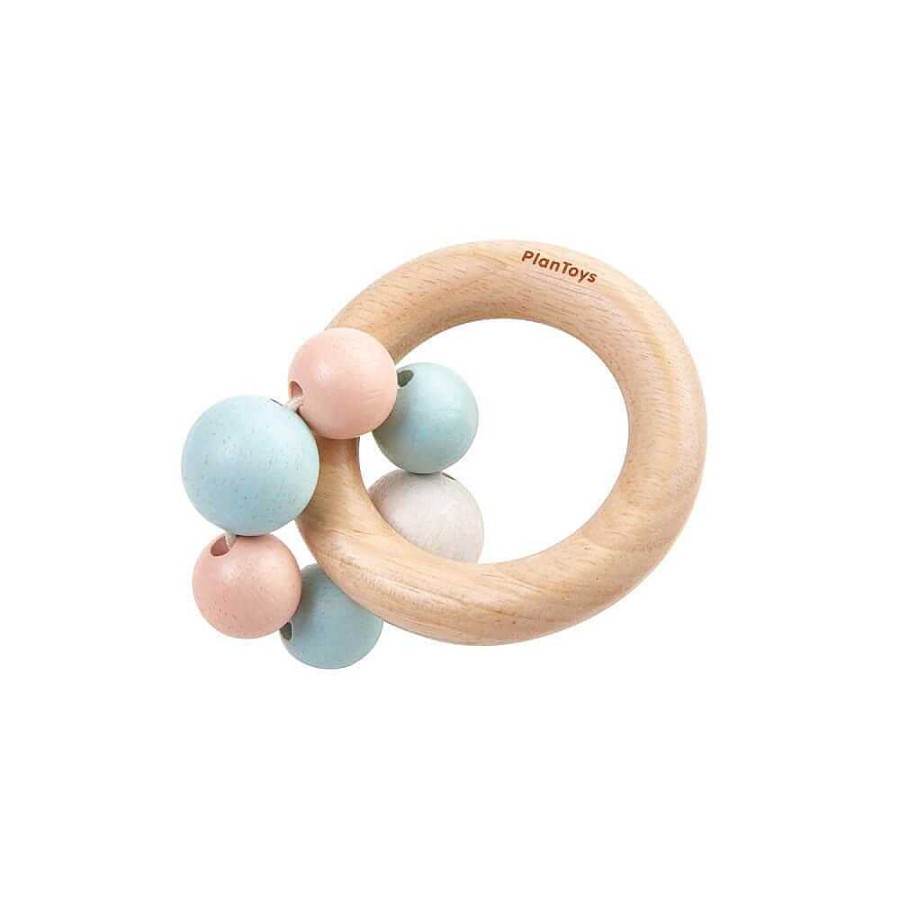 Kids Plan Toys Hochets | Hochet En Bois - Pastel