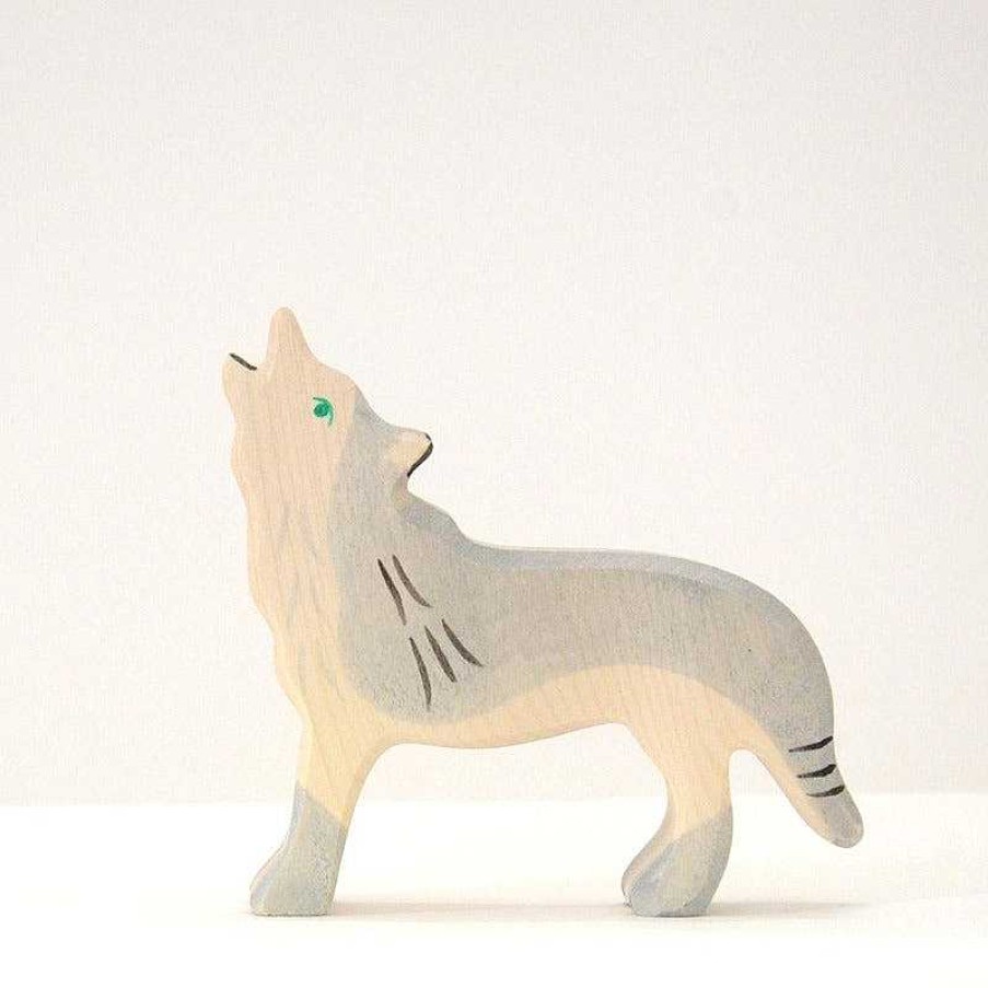 Kids Holztiger Figurines | Figurine En Bois - Loup