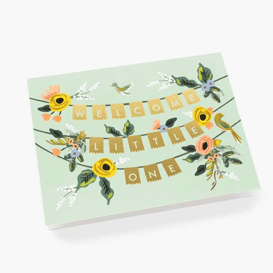 Lifestyle Rifle Paper Co. Naissance | Carte De Naissance - Guirlande Welcome Little One