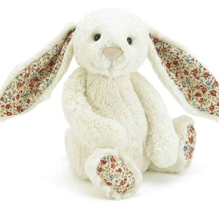 Kids Jellycat Doudous & Peluches | Jellycat - Lapin Blanc Blossom - Medium