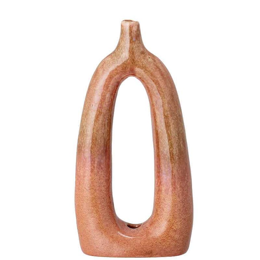 Maison & D Coration Bloomingville Vases | Vase Artistique En Gr S - Orange