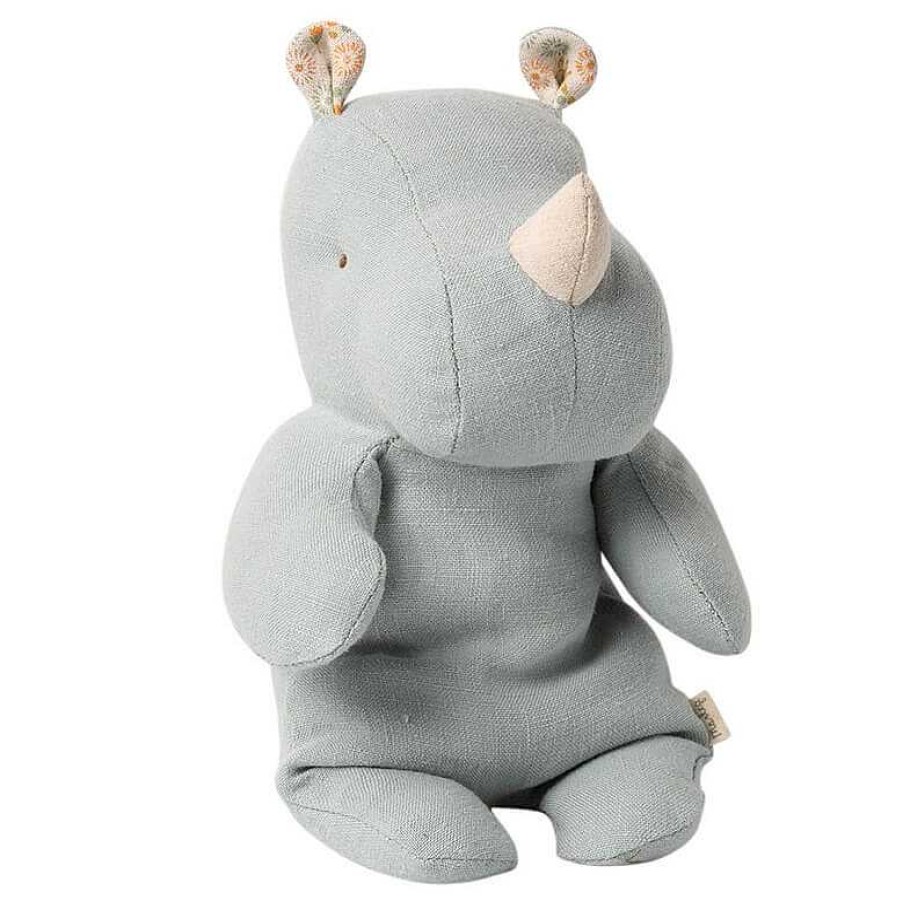 Kids Maileg Doudous & Peluches | Doudou Rhino - Bleu/Gris