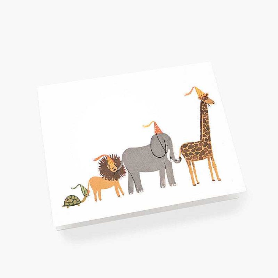 Lifestyle Rifle Paper Co. Anniversaires | Carte Double Anniversaire Animaux - Rifle Paper Co