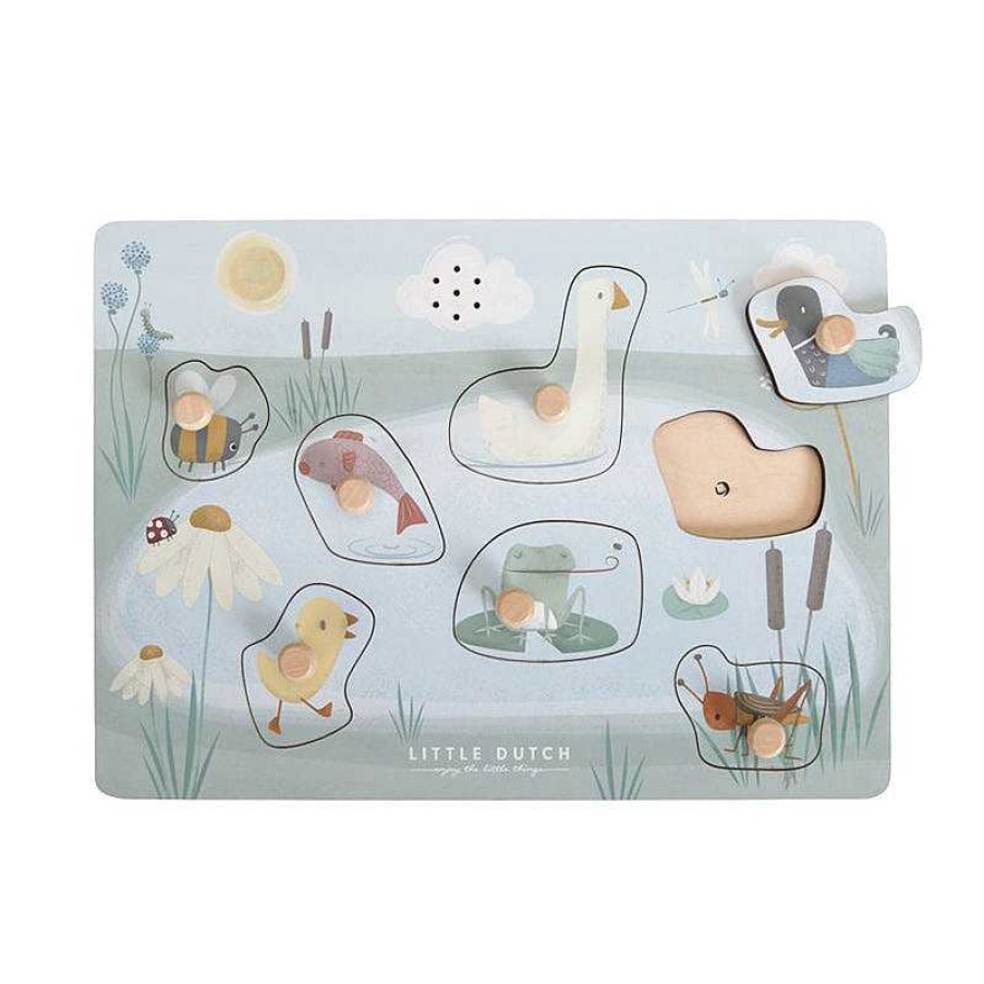 Kids Little Dutch Jouets Co-Responsables | Puzzle Sonore En Bois - Little Goose