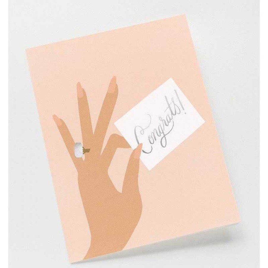 Lifestyle Rifle Paper Co. Mariage | Carte De Voeux - Congrats Ring - Rifle Paper Co