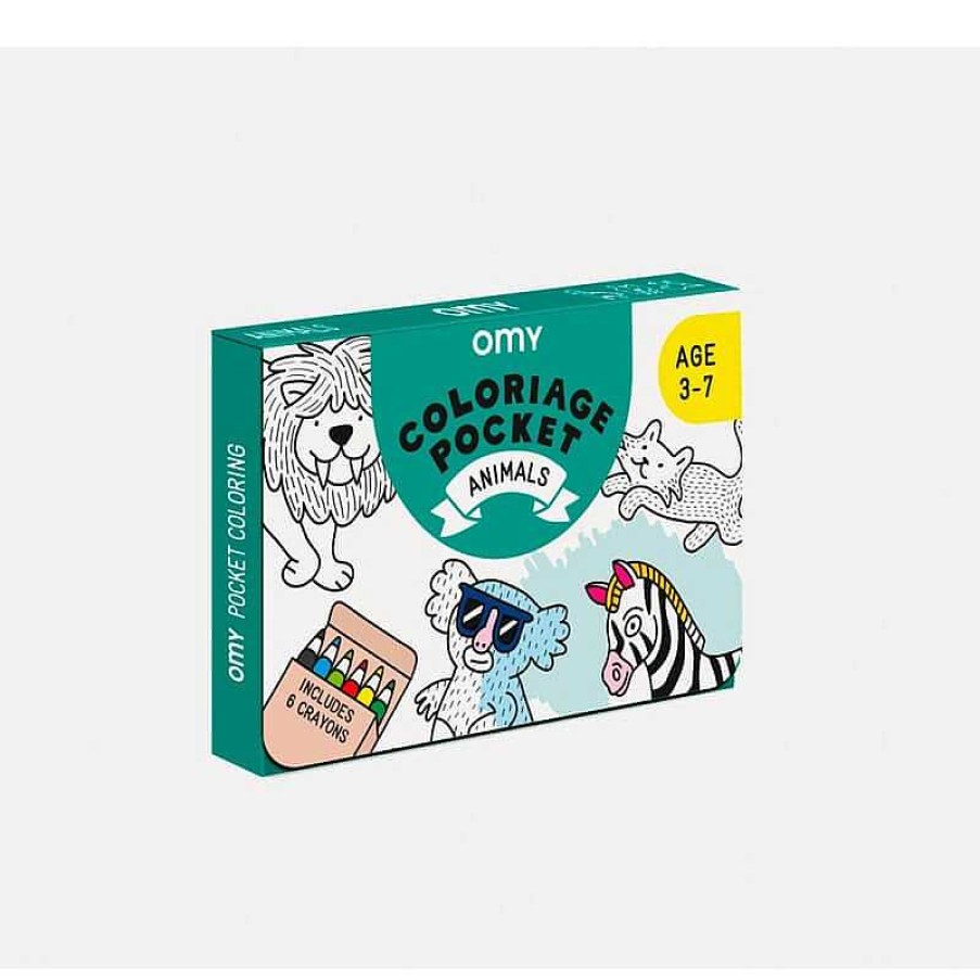 Kids OMY Design&Play Jeux Cr Atifs, De Loisir | Coloriage Pocket - Animaux