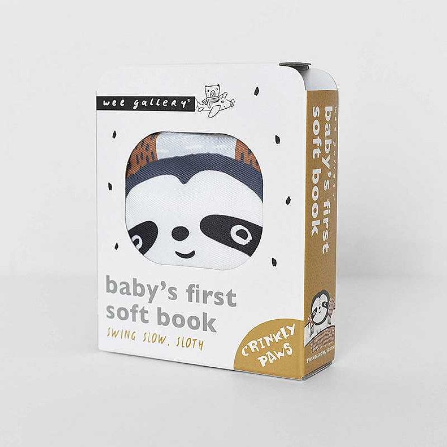 Kids Wee Gallery Jouets D' Veil | Livre En Tissu - Swing Slow Sloth