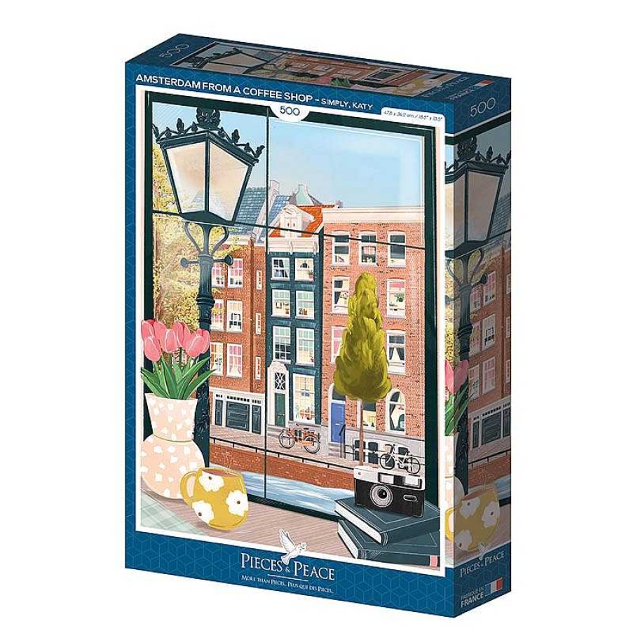 Lifestyle Pieces & Peace Puzzles | Puzzle Amsterdam From A Coffee Shop - 500 Pi Ces