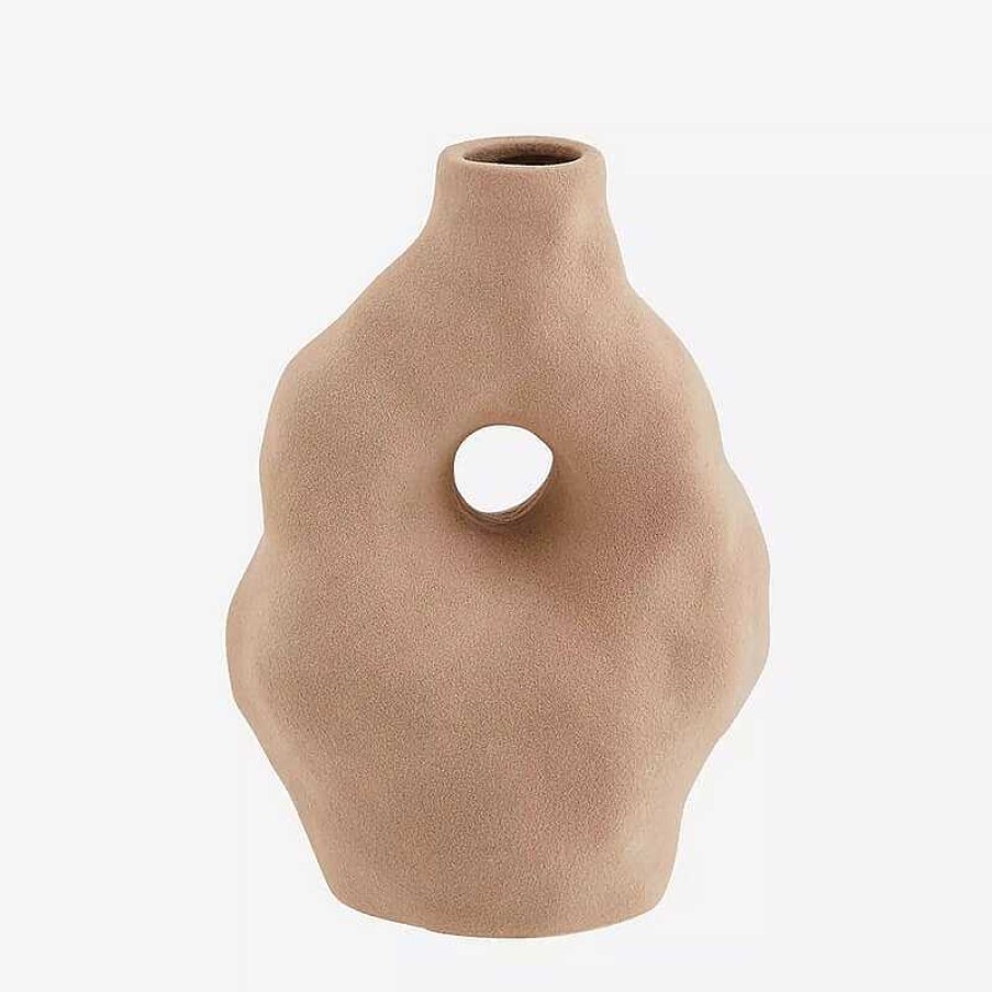 Maison & D Coration Madam Stoltz Vases | Vase En Gr S Marron - Madam Stoltz