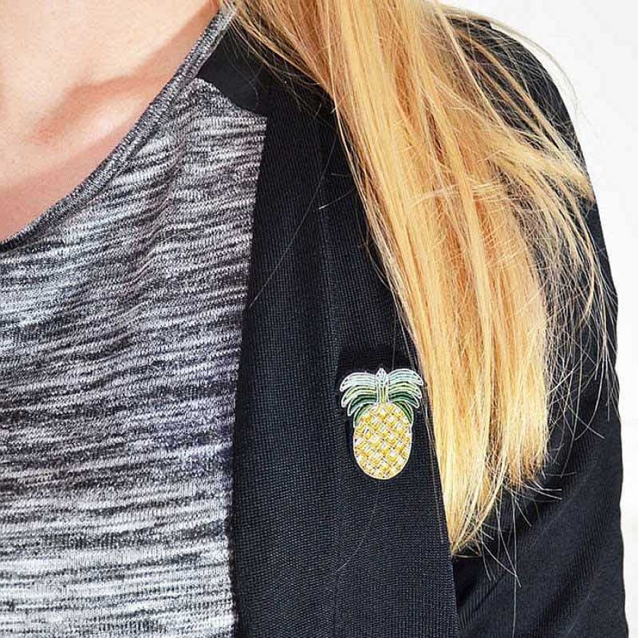 Femmes Macon et Lesquoy Broches & Pin'S | Broche Brod E Ananas - Macon Et Lesquoy