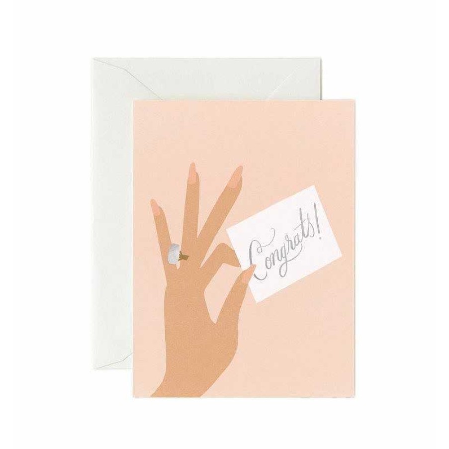 Lifestyle Rifle Paper Co. Mariage | Carte De Voeux - Congrats Ring - Rifle Paper Co