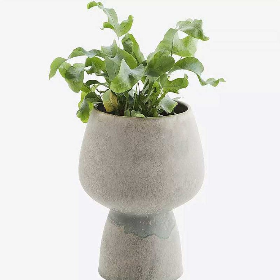 Lifestyle Madam Stoltz Pots & Cache-Pots | Cache-Pot En Gr S - Gris/Vert