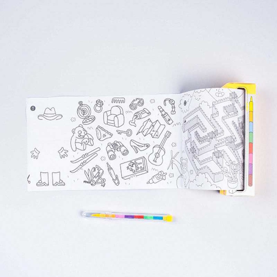 Kids OMY Design&Play Jeux Cr Atifs, De Loisir | Pocket Games Atlas - Jeux & Coloriages