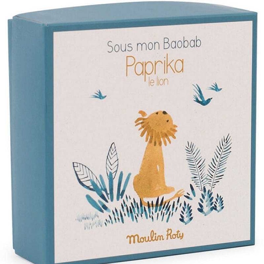 Kids Moulin Roty Doudous & Peluches | Doudou Attache-T Tine Lion - Sous Mon Baobab