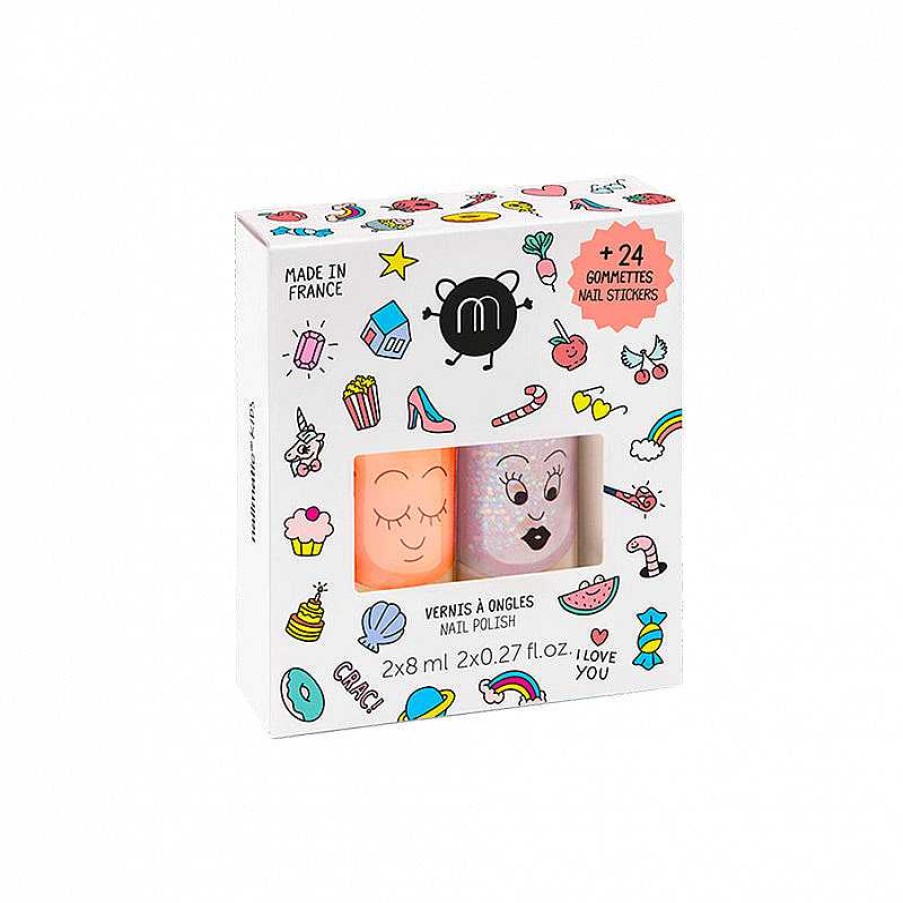 Kids Nailmatic | Set 2 Vernis Eau - Crac