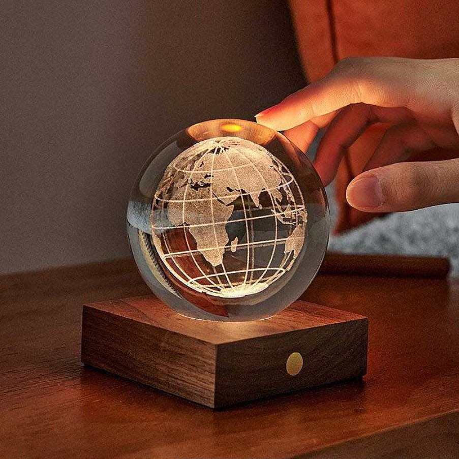 Lifestyle French Blossom | Lampe Crystal - Globe Terrestre