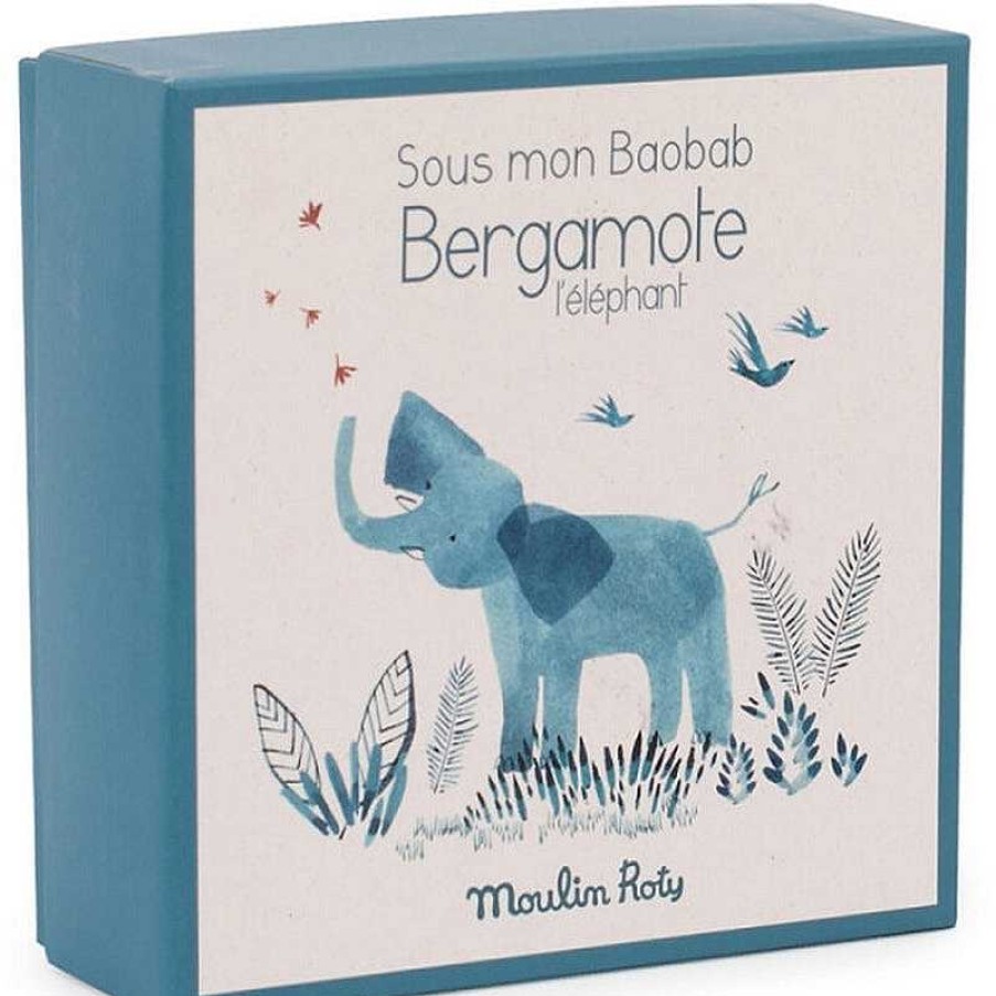 Kids Moulin Roty Doudous & Peluches | Doudou Attache-T Tine El Phant - Sous Mon Baobab