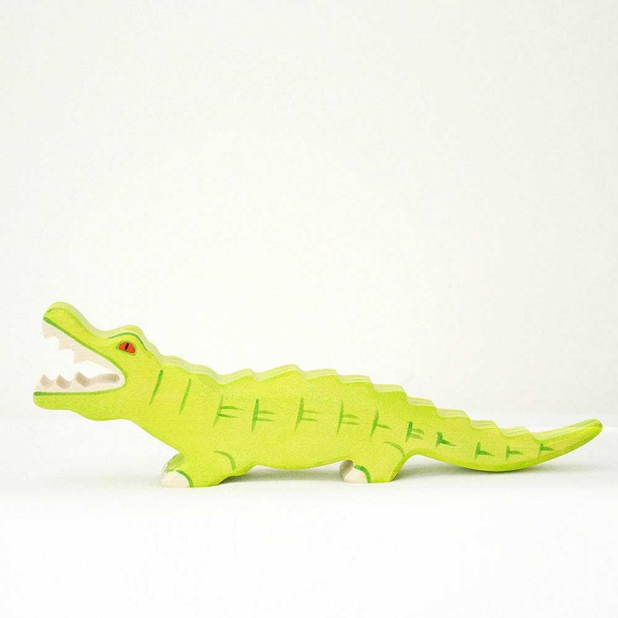 Kids Holztiger Figurines | Figurine En Bois - Crocodile