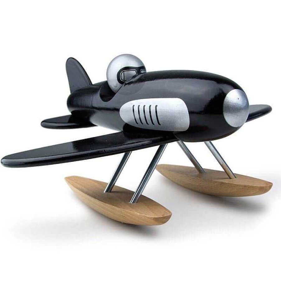 Kids Vilac Jouets Co-Responsables | Hydravion En Bois - Noir