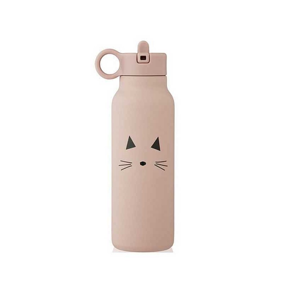 Kids Liewood Vaisselle Enfant | Gourde Isotherme Chat Rose - Liewood