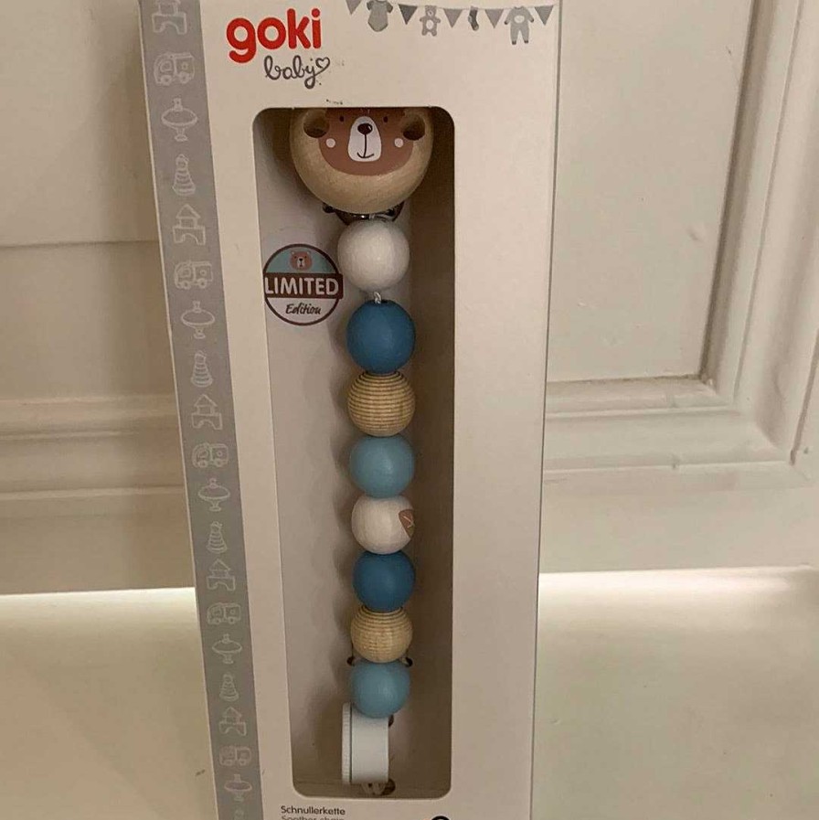 Kids Goki Accessoires | Accroche T Tine Boule Turquoise/Blanc - Goki