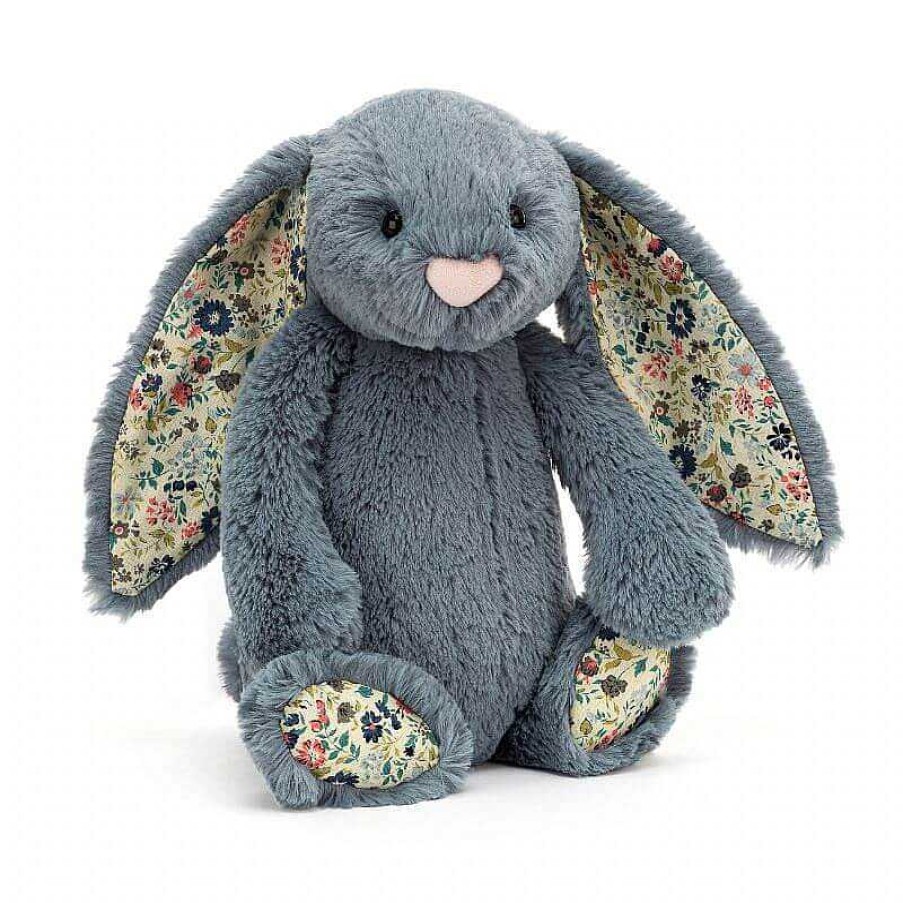 Kids Jellycat Doudous & Peluches | Jellycat Blossom - Lapin Bleu - Medium