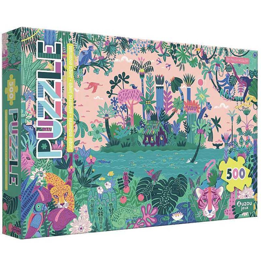 Kids Auzou Puzzles & Jeux De Soci T | Puzzle Jungle Enchant E - Auzou