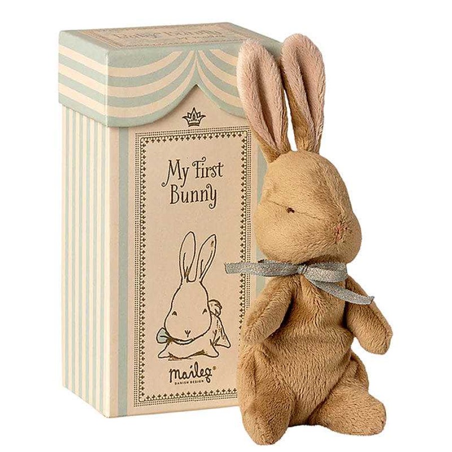 Kids Maileg Doudous & Peluches | Mon Premier Lapin - Bleu Ciel