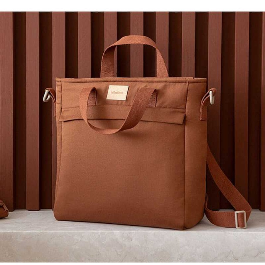 Kids Nobodinoz Sacs Langer | Sac Dos Langer Imperm Able Clay Brown - Nobodinoz