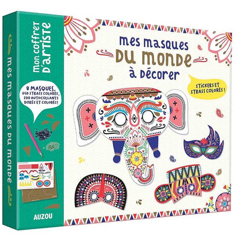 Kids Auzou Jeux Cr Atifs, De Loisir | Mes Masques Du Monde D Corer - Auzou