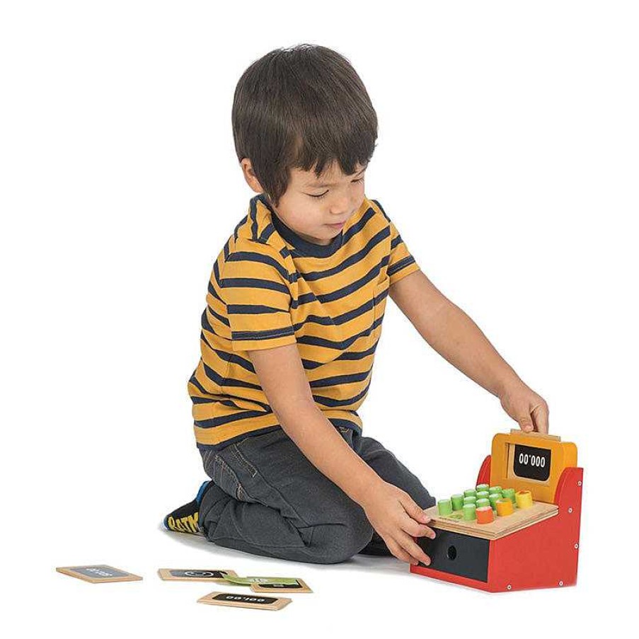 Kids Tender Leaf Jouets D'Imitation | Caisse Enregistreuse En Bois - Tender Leaf