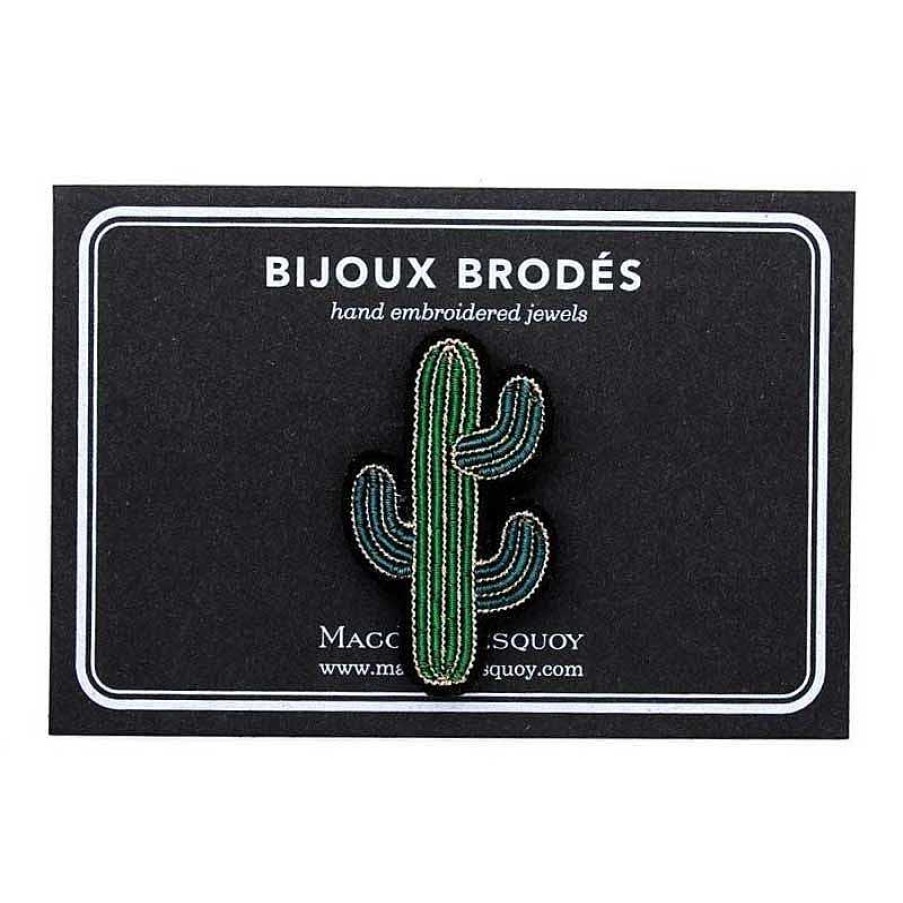 Femmes Macon et Lesquoy Broches & Pin'S | Broche Brod E Cactus - Macon Et Lesquoy