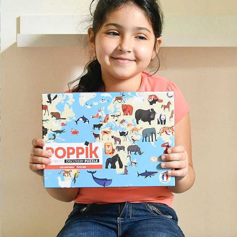 Kids Poppik Puzzles & Jeux De Soci T | Poppik - Puzzle Les Animaux