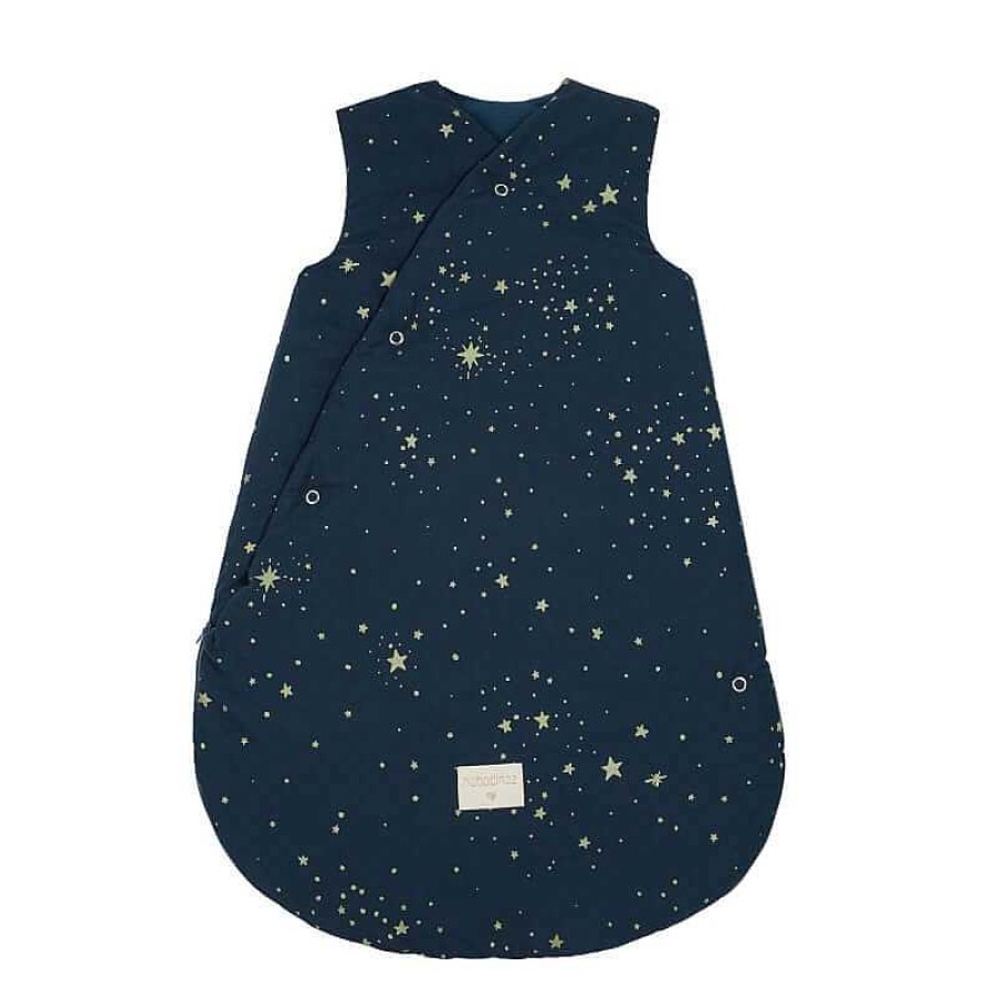 Kids Nobodinoz Gigoteuses & Tours De Lit | Gigoteuse D'Hiver Snowy Gold Stella Night Blue 0-6 M - Nobodinoz