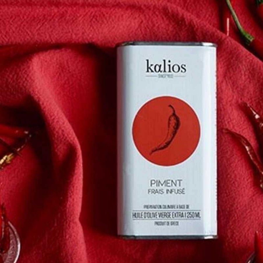 Epicerie Fine Kalios | Huile D'Olive - Infus E Au Chili