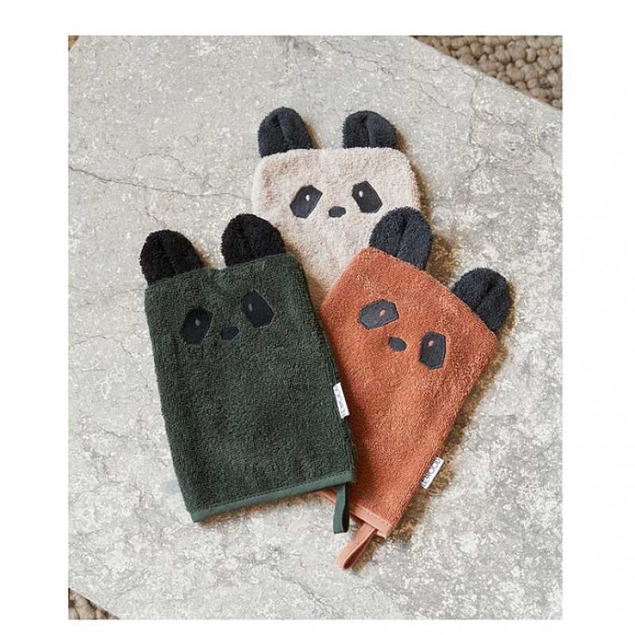 Kids Liewood Accessoires De Bain | Set De Gants De Toilette - Panda