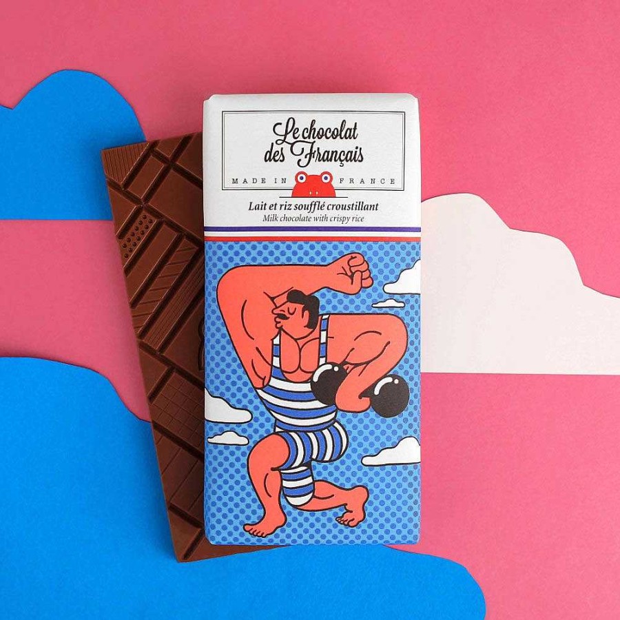 Epicerie Fine Le Chocolat des Français | Musculation Chocolat Lait Et Riz Souffl - Le Chocolat Des Fran Ais