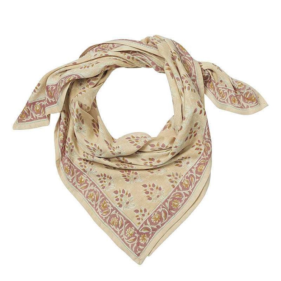 Femmes Bonheur du Jour Accessoires | Foulard Pondichery Nude - Bonheur Du Jour