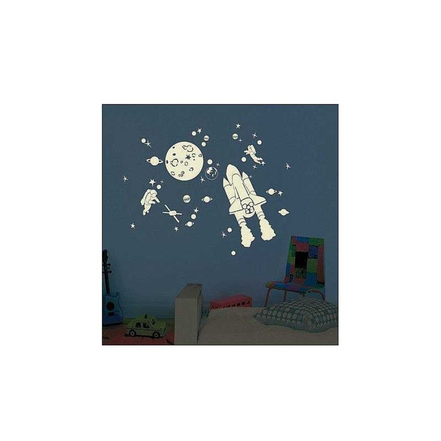 Kids Mimilou D Coration Murale | Sticker Phosphorescent - Space Kit