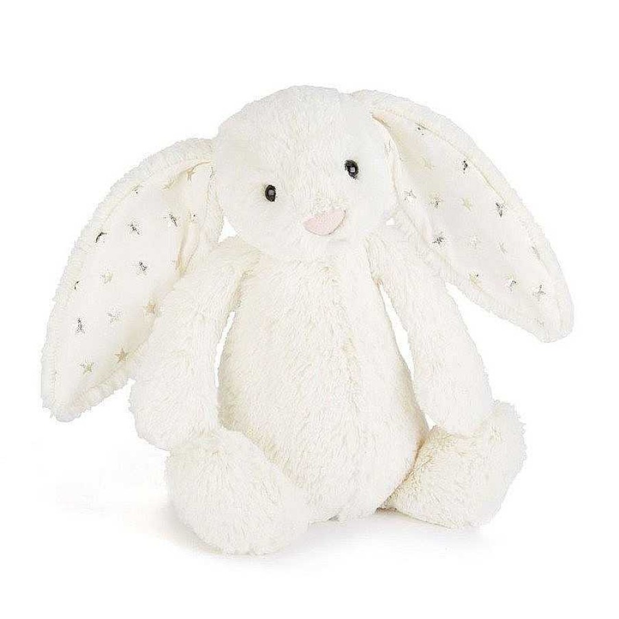 Kids Jellycat Doudous & Peluches | Doudou Bashful - Lapin Blanc Toiles Small