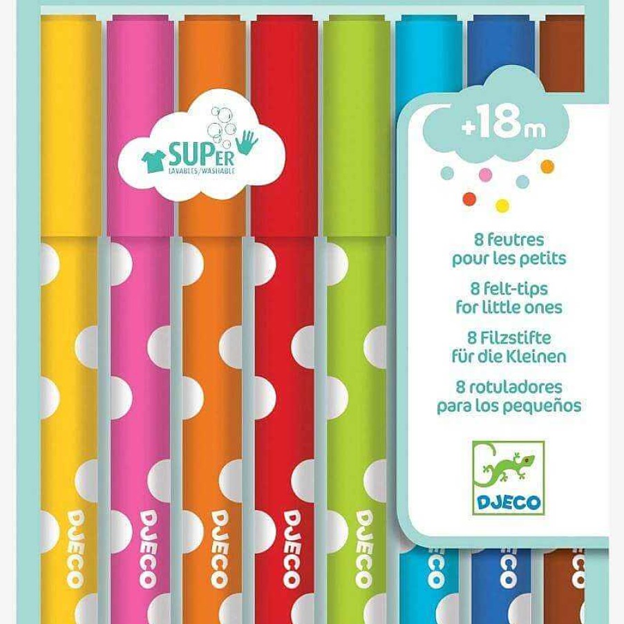 Kids Djeco Jeux Cr Atifs, De Loisir | 8 Feutres Pour Les Petits